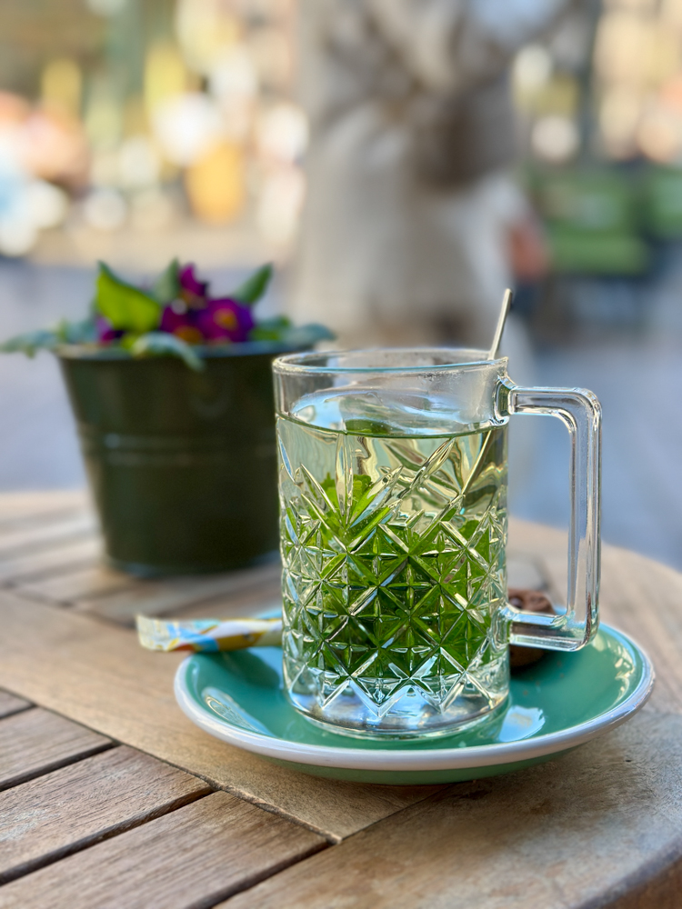 Fresh mint tea