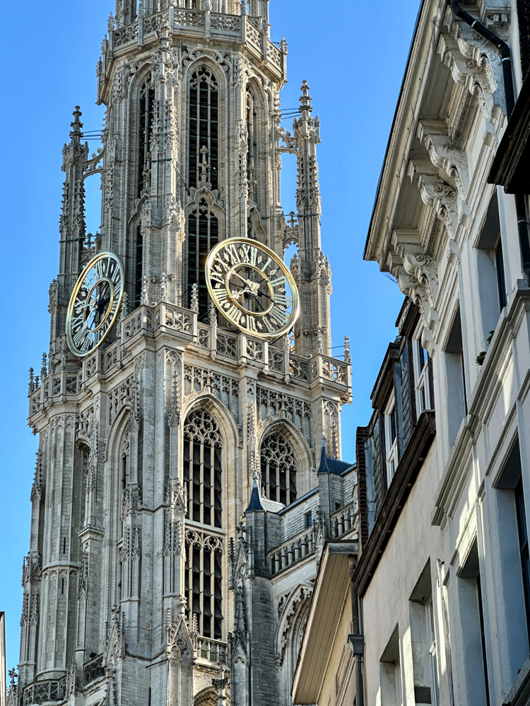 Church clock in Antwerp